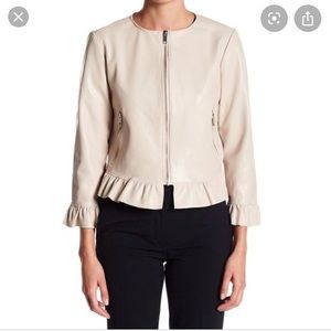 Catherine Malandrino faux leather jacket